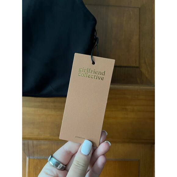 NWT Girlfriend Collective Women's Paloma Racerback Long Sports Bra Black Size XS - Picture 6 of 13